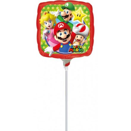 Super Mario mini fólia lufi 23 cm (WP)