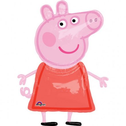 Peppa malac AirWalker, sétáló fólia lufi 121 cm - ÚJ