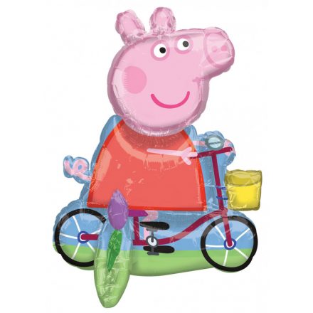 Peppa malac Bicycling fólia lufi 55 cm