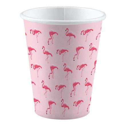 Flamingó Pink papír pohár 8 db-os 250 ml