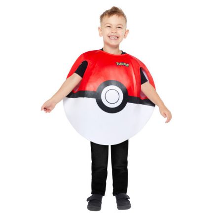 Pokémon Pokeball jelmez 3-7 év - ÚJ