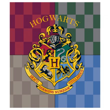 Harry Potter Hogwarts coral fleece polár takaró 120x150cm - ÚJ