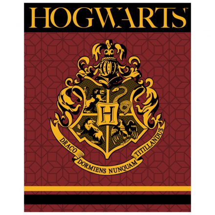 Harry Potter Crest coral fleece polár takaró 120x150cm - ÚJ