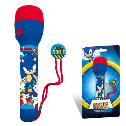 Sonic a sündisznó elemlámpa, zseblámpa 21 cm - ÚJ