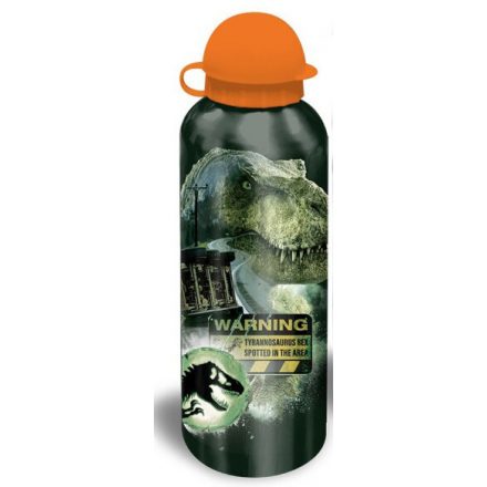 Jurassic World Warning alumínium kulacs 500ml - ÚJ