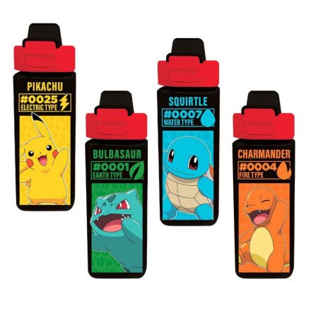 Pokémon Electric square műanyag kulacs 500 ml - ÚJ