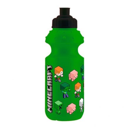 Minecraft Green műanyag kulacs, sportpalack 350 ml - ÚJ