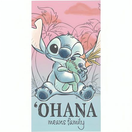 Disney Lilo és Stitch, A csillagkutya Cheeky fürdőlepedő, strand törölköző 70x140cm - ÚJ