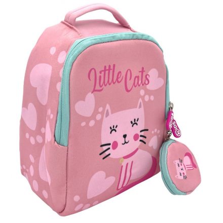 Cicás Little Cats hátizsák, táska + pénztárca 25 cm - ÚJ