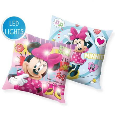 Disney Minnie LED világító párna, díszpárna 40x40 cm - ÚJ