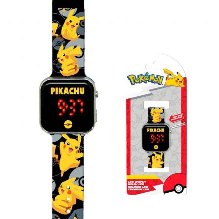 Pokémon Pikachu digitális LED karóra - ÚJ