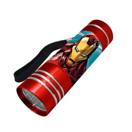 Bosszúallók Iron Man LED elemlámpa 9 cm - ÚJ