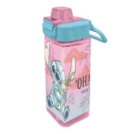 Disney Lilo és Stitch, A csillagkutya Cheeky square műanyag kulacs 500 ml - ÚJ