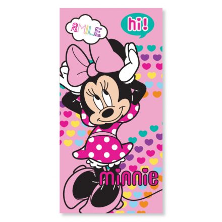 Disney Minnie Hearts fürdőlepedő, strand törölköző 70x137 cm (Fast Dry) - ÚJ