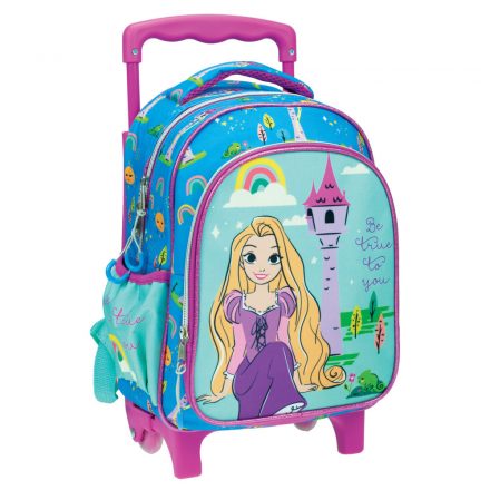 Disney Hercegnők Rapunzel gurulós ovis hátizsák, táska 30 cm - ÚJ