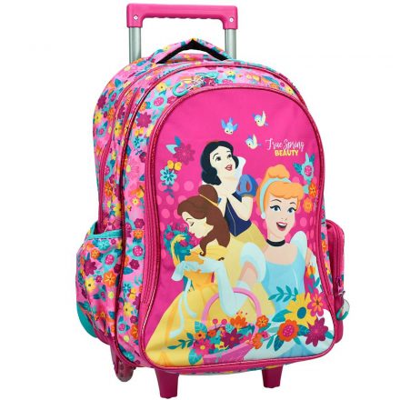 Disney Hercegnők Spring gurulós iskolatáska, táska 46 cm - ÚJ