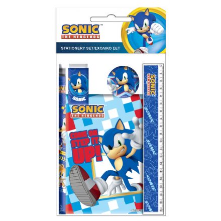 Sonic a sündisznó Rush írószer szett 5 db-os - ÚJ