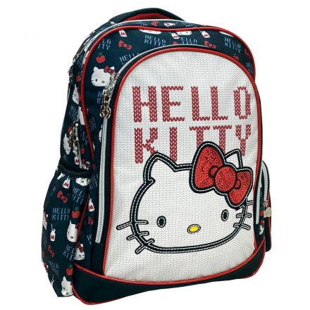 Hello Kitty Heart iskolatáska, táska 46 cm - ÚJ