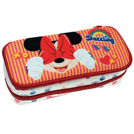 Disney Minnie Wink 2 rekeszes tolltartó 26 cm - ÚJ