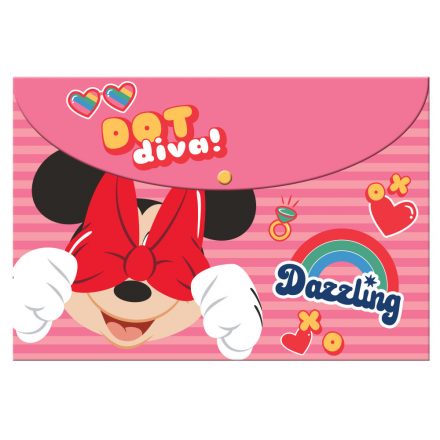 Disney Minnie Wink A/4 Irattartó tasak - ÚJ