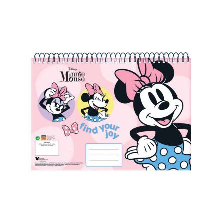 Disney Minnie Joy A/4 spirál vázlatfüzet 30 lapos - ÚJ