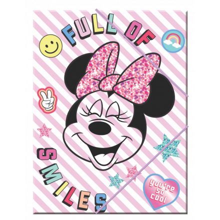 Disney Minnie Smiles A/4 gumis mappa - ÚJ