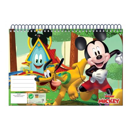 Disney Mickey Fun Times A/4 spirál vázlatfüzet, 30 lapos - ÚJ