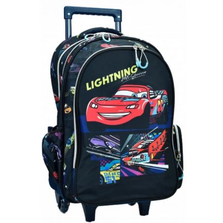 Disney Verdák Lightning gurulós iskolatáska, táska 46 cm - ÚJ