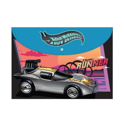 Hot Wheels Flame Runner A/4 Irattartó tasak - ÚJ