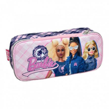 Barbie Mode 2 rekeszes tolltartó 26 cm - ÚJ