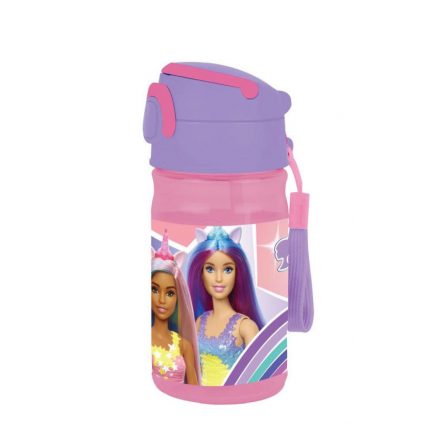 Barbie műanyag kulacs akasztóval 350 ml - ÚJ