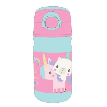 Fisher-Price Animals Unicorn műanyag kulacs akasztóval 350 ml - ÚJ