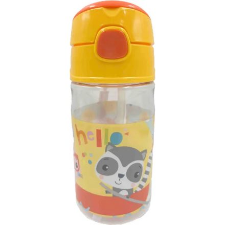 Fisher-Price Animals Hello műanyag kulacs akasztóval 350 ml - ÚJ