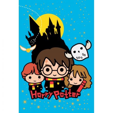 Harry Potter Chibi Wizards polár takaró 100x150cm - ÚJ