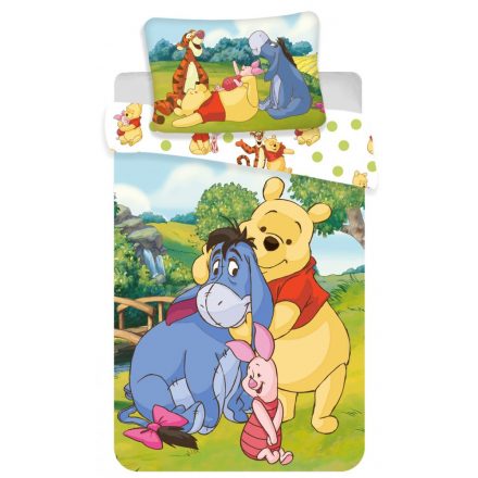 Disney Micimackó Hundred Acre Wood Gyerek ágyneműhuzat 100×135 cm, 40×60 cm - ÚJ