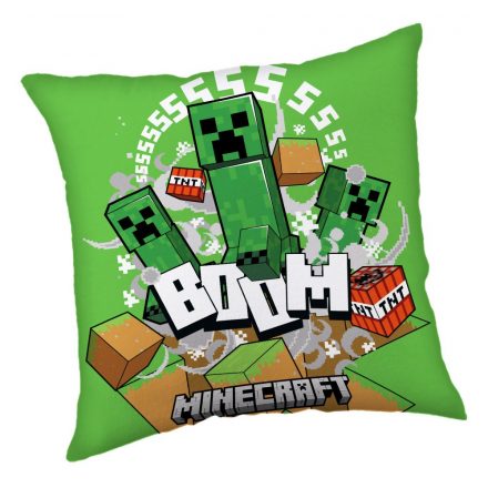 Minecraft Creeper Boom párna, díszpárna 40*40 cm - ÚJ