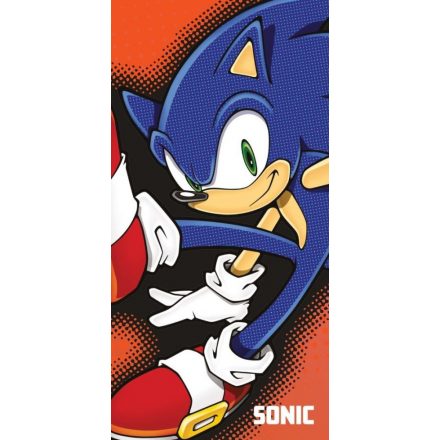 Sonic a sündisznó Fearless fürdőlepedő, strand törölköző 70x140cm - ÚJ