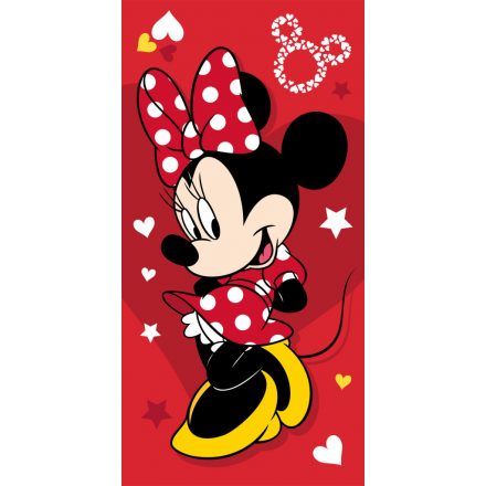 Disney Minnie Pretty in Red fürdőlepedő, strand törölköző  70x140cm