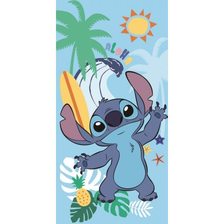 Disney Lilo és Stitch, A csillagkutya Summer fürdőlepedő, strand törölköző 70x140cm - ÚJ