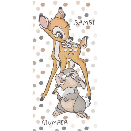 Disney Bambi, Dotty fürdőlepedő, strand törölköző 70x140cm - ÚJ