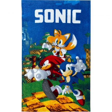 Sonic a sündisznó Speedy kéztörlő, arctörlő, törölköző 30x50 cm - ÚJ