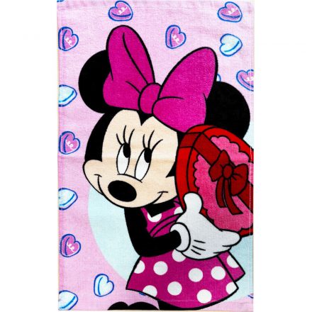 Disney Minnie Bonbon Hearts kéztörlő, arctörlő, törölköző 30x50cm - ÚJ