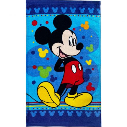 Disney Mickey Cheerful Pose kéztörlő, arctörlő, törölköző 30x50cm - ÚJ