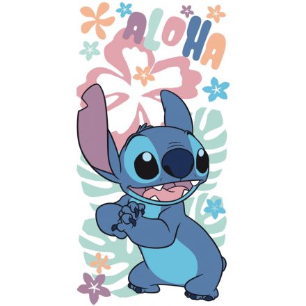 Disney Lilo és Stitch, A csillagkutya Hawaiian Harmony fürdőlepedő, strand törölköző 70x140cm - ÚJ