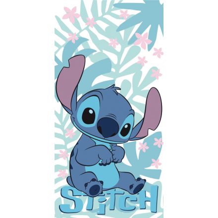 Disney Lilo és Stitch, A csillagkutya Palm Leaves fürdőlepedő, strand törölköző 70x140cm - ÚJ