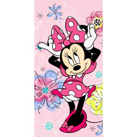 Disney Minnie Pink Bow fürdőlepedő, strand törölköző 70*140cm - ÚJ