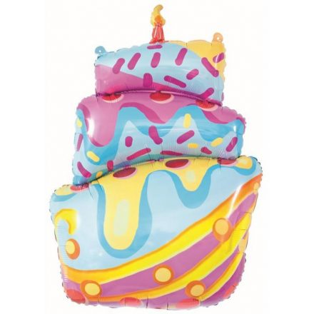 Torta Birthday Cake fólia lufi 77 cm