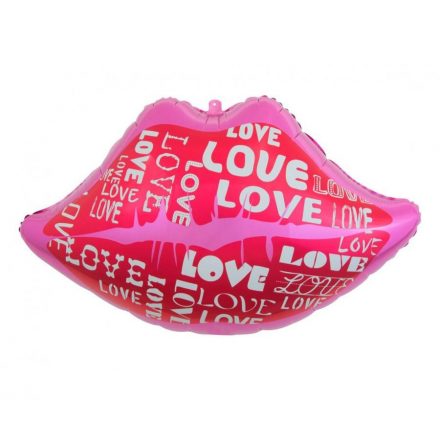 Szerelem Lips fólia lufi 62 cm