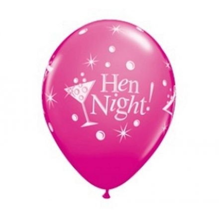 Lánybúcsú Hen Night léggömb, lufi 6 db-os 12 inch (30cm) - ÚJ