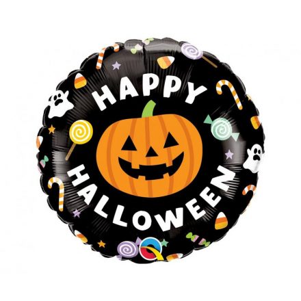 Happy Halloween Candies fólia lufi 46 cm - ÚJ